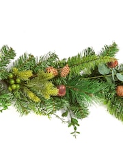 Premier Decorations Ltd Green 1.8m Acorn Fern and Cones Garland - Image 2 of 2