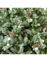 Premier Decorations Ltd Green 6.5 Feet Snowy Dorchester Pine Feel Real Christmas Tree - Image 3 of 4