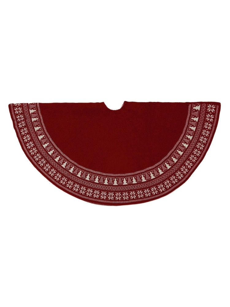 Premier Decorations Ltd Knitted Christmas Tree Skirt - Image 1 of 1