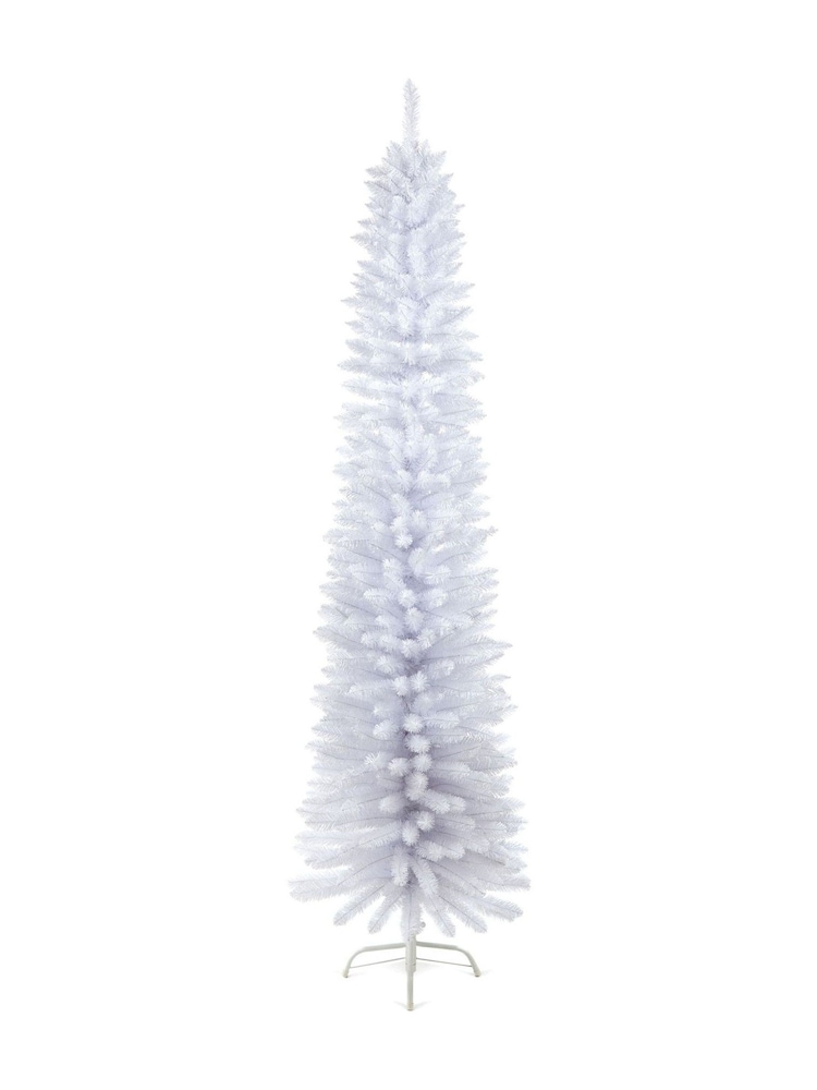Premier Decorations Ltd White Pencil Pine White Christmas 5.5ft Tree - Image 2 of 5
