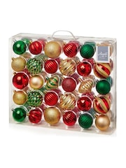 Premier Decorations Ltd Red/Gold Set of 60 Christmas Baubles - Image 1 of 1