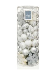 Premier Decorations Ltd White 84pc Christmas Decorations - Image 1 of 1