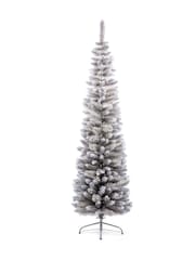 Premier Decorations Ltd 6.5ft Silver Tipped Pencil Pine Christmas Tree - Image 2 of 5