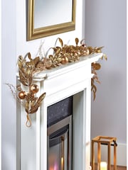 Premier Decorations Ltd 180cm Rose Gold Christmas Garland - Image 1 of 2