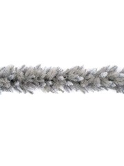 Premier Decorations Ltd 1.8M Deluxe Silver Tipped Christmas Garland - Image 2 of 2