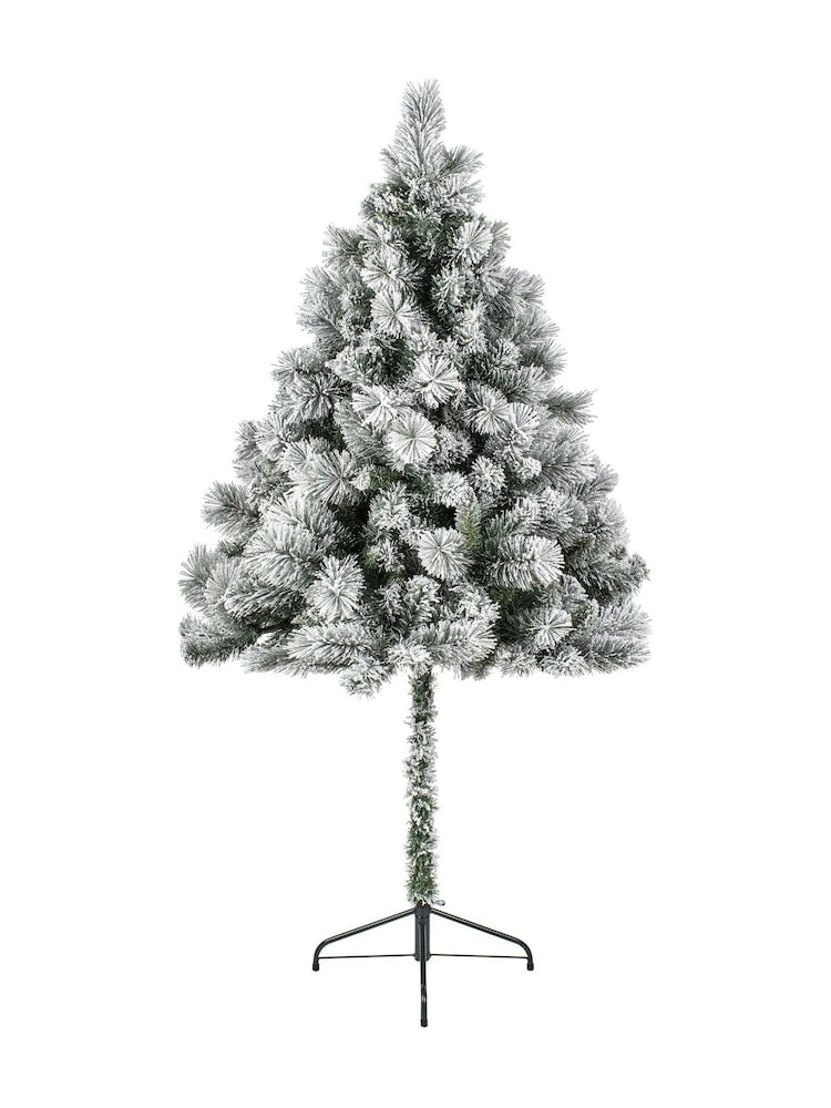 Premier Decorations Ltd Green Snowy Flocked Parasol Christmas 6ft Tree - Image 2 of 5