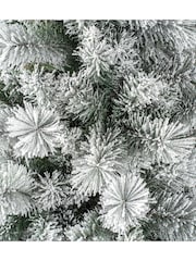 Premier Decorations Ltd Green Snowy Flocked Parasol Christmas 6ft Tree - Image 4 of 5