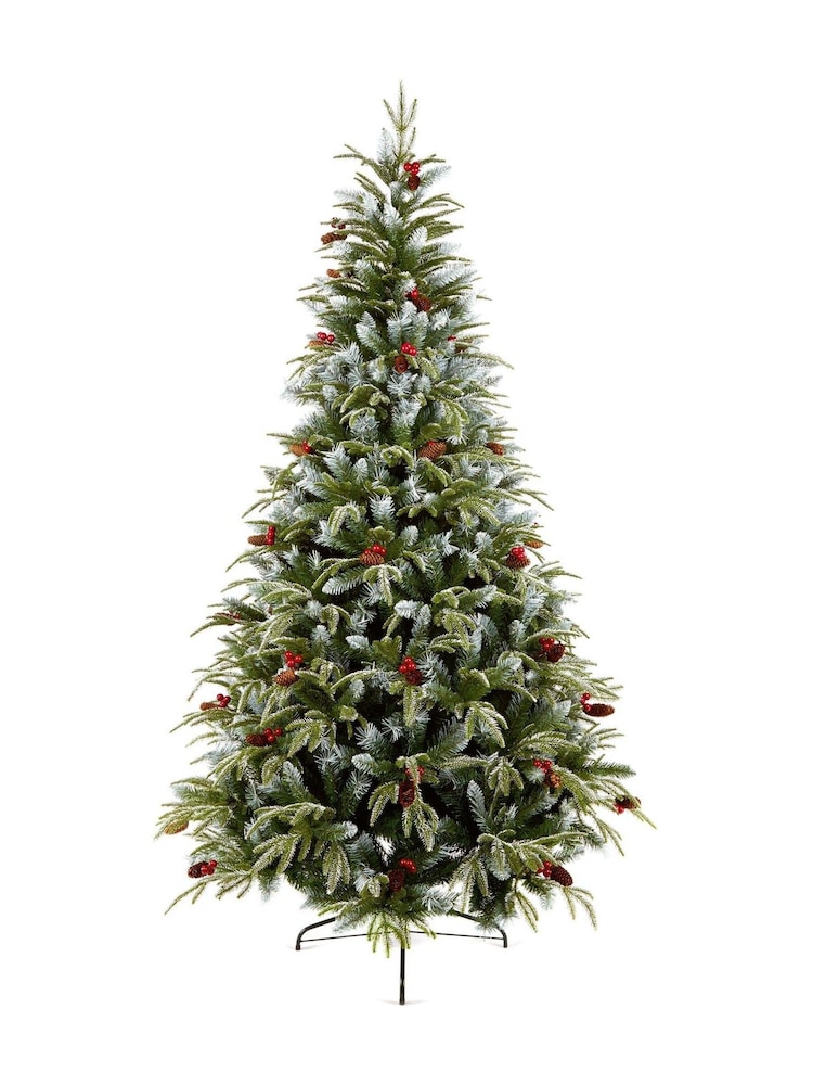 Premier Decorations Ltd 8ft Frosted Spruce Christmas Tree - Image 2 of 5