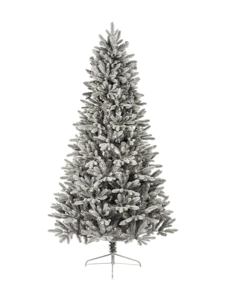 Premier Decorations Ltd Green Snowy Grey Cherry Pine Christmas 8ft Tree - Image 2 of 5 Premier Decorations Ltd Green Snowy Grey Cherry Pine Christmas 8ft Tree - Image 2 of 5