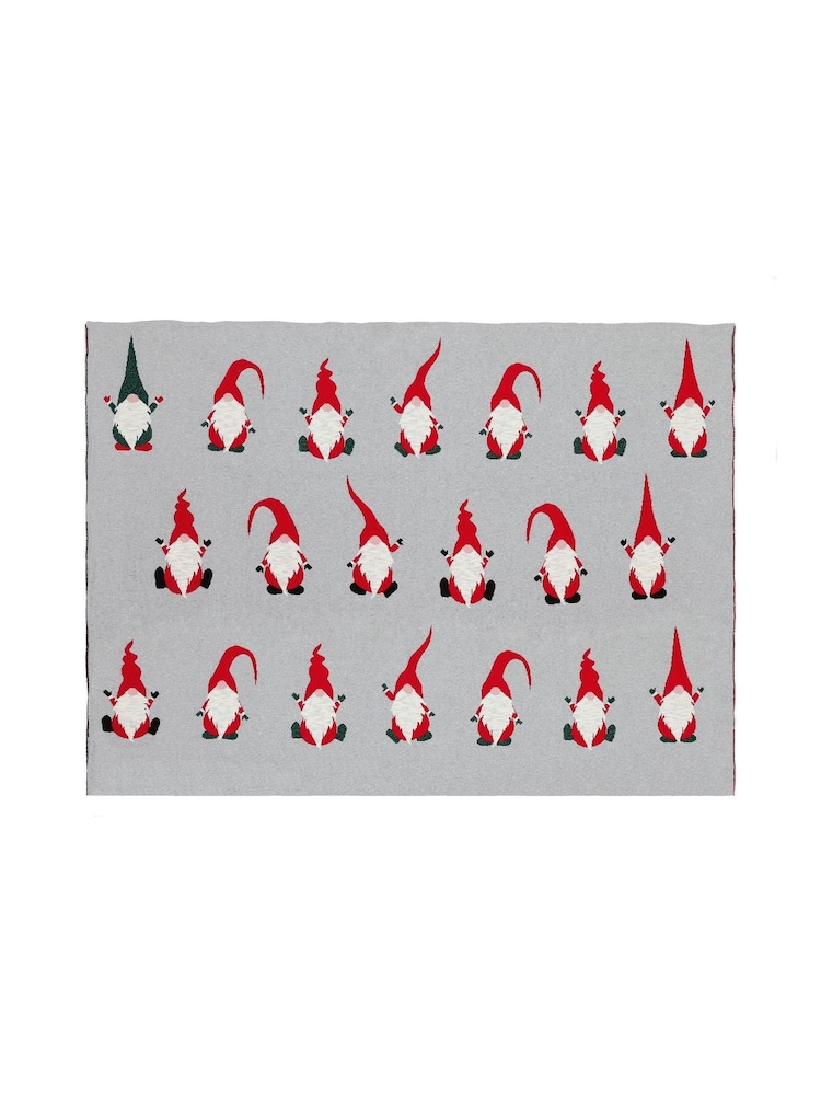 Premier Decorations Ltd 1.4 x 1.9m Gonks Christmas Throw - Image 1 of 1