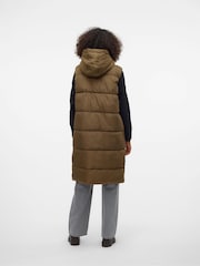 VERO MODA Padded Sleeveless Hooded Gilet - Image 3 of 6