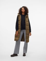 VERO MODA Padded Sleeveless Hooded Gilet - Image 4 of 6