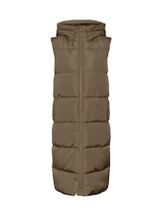 VERO MODA Padded Sleeveless Hooded Gilet - Image 6 of 6