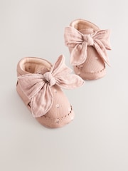 Pink Rust Baby Floral Print Boots (0-18mths) - Image 1 of 5