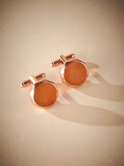 Rose Quartz Signature Rose Quartz Cufflinks - Image 1 of 3