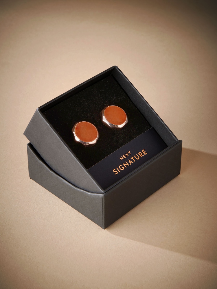 Rose Quartz Signature Rose Quartz Cufflinks - Image 3 of 3