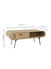 Jual Oak Milano Coffee Table - Image 4 of 4