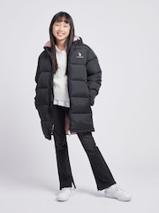 سترة منفوخة طويلة للبنات من U.S. Polo Assn. - صورة 3 من 6