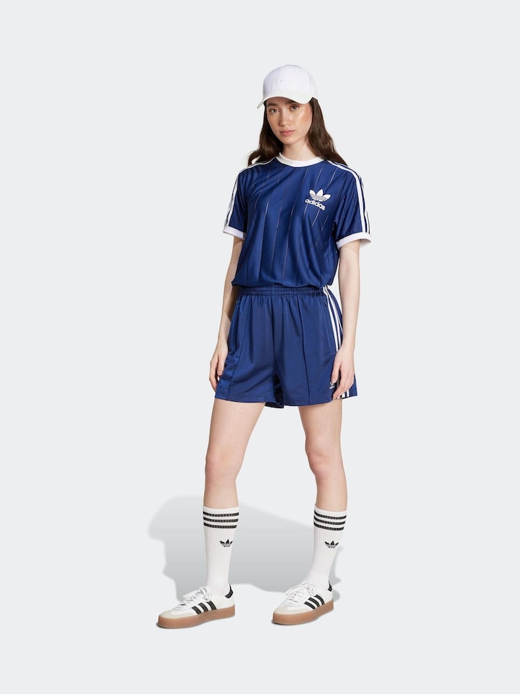 adidas Originals Dark Blue Firebird Shorts - Image 3 of 6