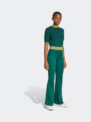 adidas Originals Green Crop Turtle Neck 100% Cotton T-Shirt - Image 3 of 6