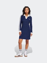 adidas Originals Indigo Blue Polo Dress - Image 1 of 6
