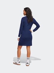 adidas Originals Indigo Blue Polo Dress - Image 3 of 6