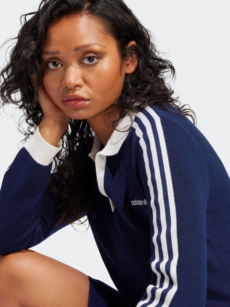 adidas Originals Indigo Blue Polo Dress - Image 6 of 6 adidas Originals Indigo Blue Polo Dress - Image 6 of 6