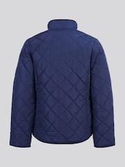 U.S. Polo Assn. Girls Blue Lightweight Quilted Jacket - صورة 3 من 5