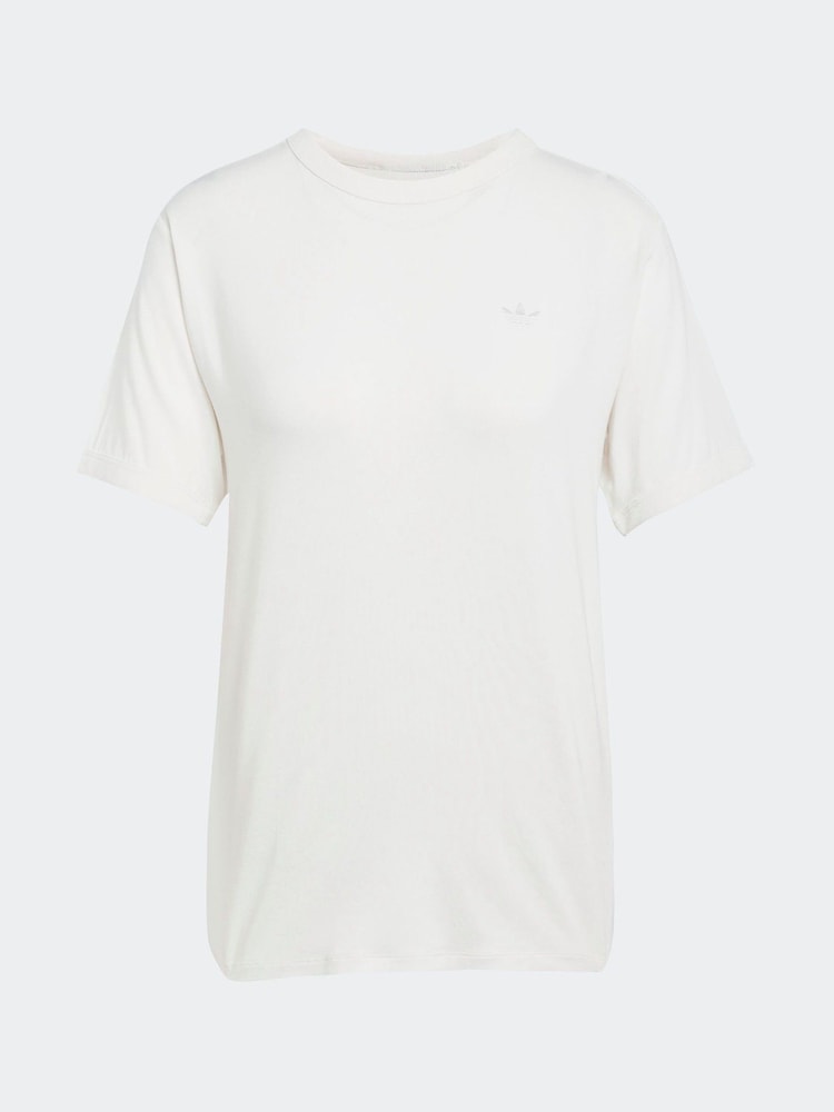 adidas Originals White Premium Essential T-Shirt - Image 6 of 6