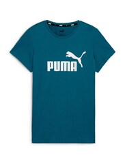 Puma Green Womens Essentials Logo 100% Cotton T-Shirt - Image 6 of 6