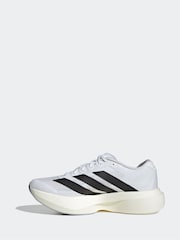 adidas White/Black Adizero Evo Trainers - Image 3 of 11