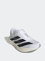 adidas White/Black Adizero Evo Trainers - Image 4 of 11