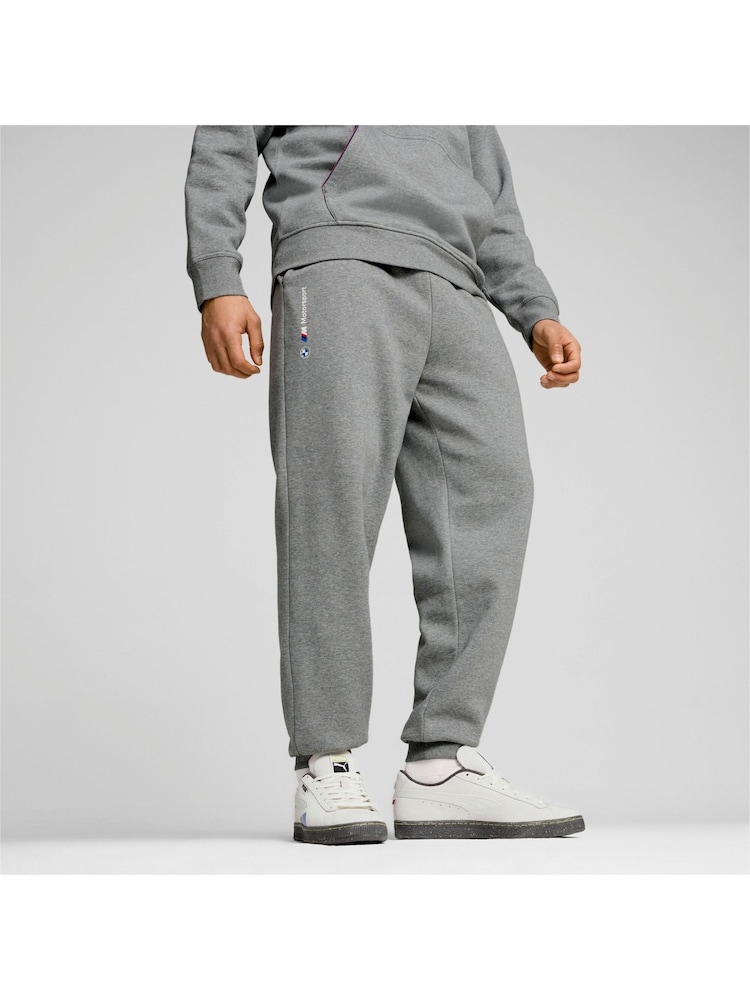 Puma Grey Mens BMW M Motorsport ESS+ Fleece Trousers - Image 1 of 6