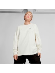 Puma Grey Womens BMW M Motorsport Long Sleeve Graphic 100% Cotton T-Shirt - Image 1 of 6