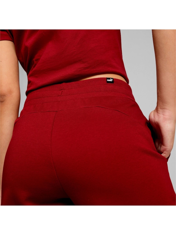 Puma Red Womens Essentials Sweatpants - Image 5 of 6