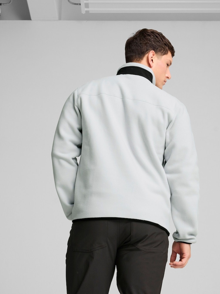Puma Grey Mens Quarter Zip Fleece Golf Top - Image 2 of 6
