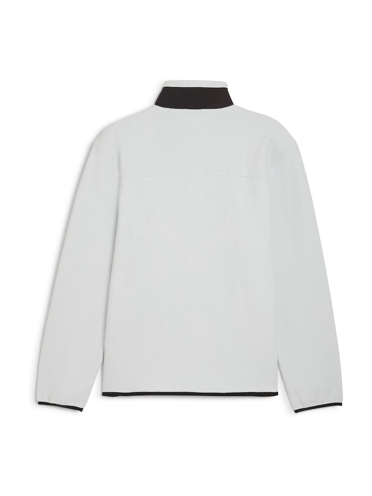 Puma Grey Mens Quarter Zip Fleece Golf Top - Image 6 of 6