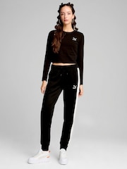 Puma Black Womens Iconic T7 Trackpants - Image 3 of 6