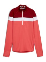Rot - Puma Golf Leichtes Top mit viertel Reissverschluss für Damen - Bild 1 von 2