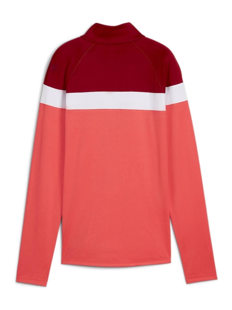 Rot - Puma Golf Leichtes Top mit viertel Reissverschluss für Damen - Bild 2 von 2