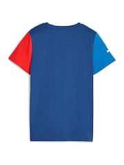 Puma Blue Boys BMW M Motorsport Essentials Logo T-Shirt - Image 2 of 3