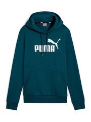 Puma Green Womens Essentials Logo FL Hoodie - Image 6 of 6