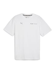 Puma White Mens BMW M Motorsport ESS+ Logo T-Shirt - Image 5 of 6