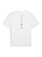 Puma White Mens BMW M Motorsport ESS+ Logo T-Shirt - Image 6 of 6