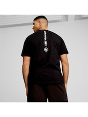 Puma Black Mens BMW M Motorsport ESS+ Logo T-Shirt - Image 2 of 4