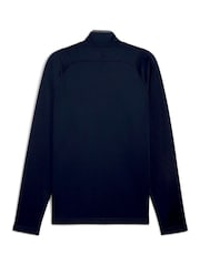 Puma Blue Mens Waffle Fleece Golf Quarter Zip Top - Image 2 of 2