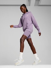 Puma Purple Womens Better Classics Relaxed Hoodie - Image 1 of 6