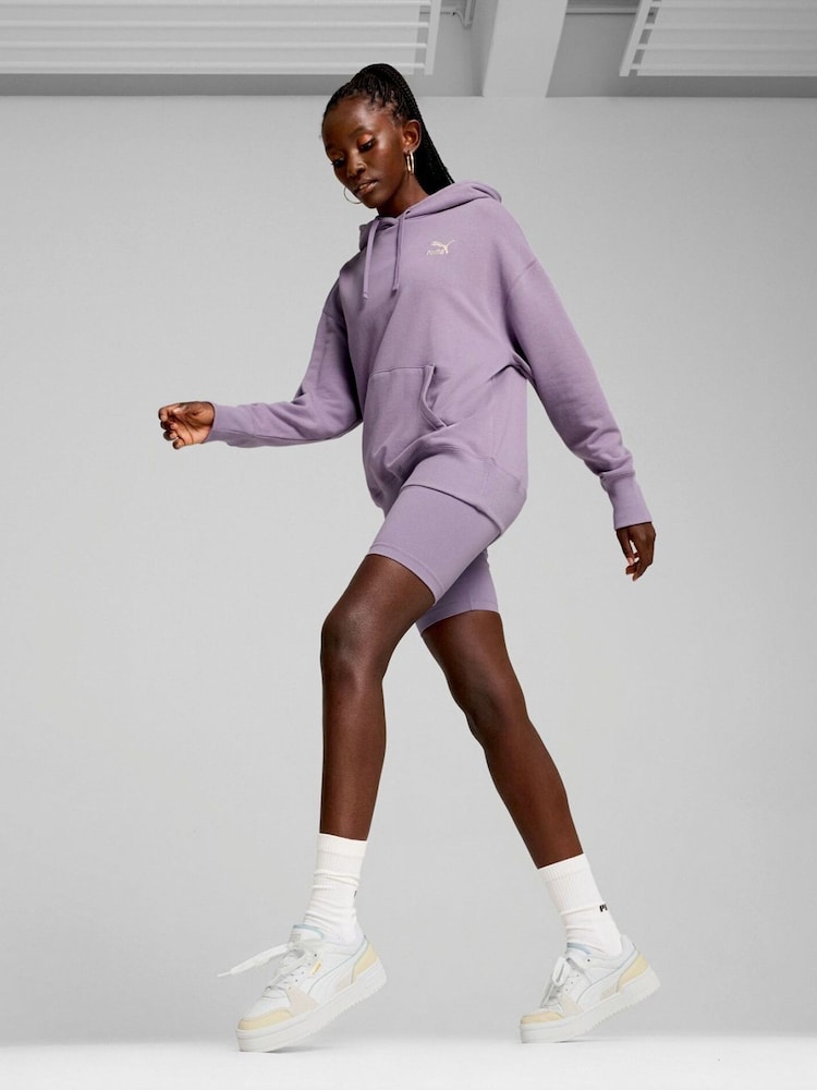 Puma Purple Womens Better Classics Relaxed Hoodie - Image 1 of 6