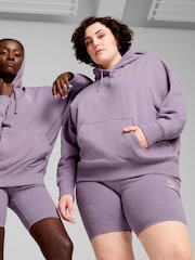 Puma Purple Womens Better Classics Relaxed Hoodie - Image 3 of 6
