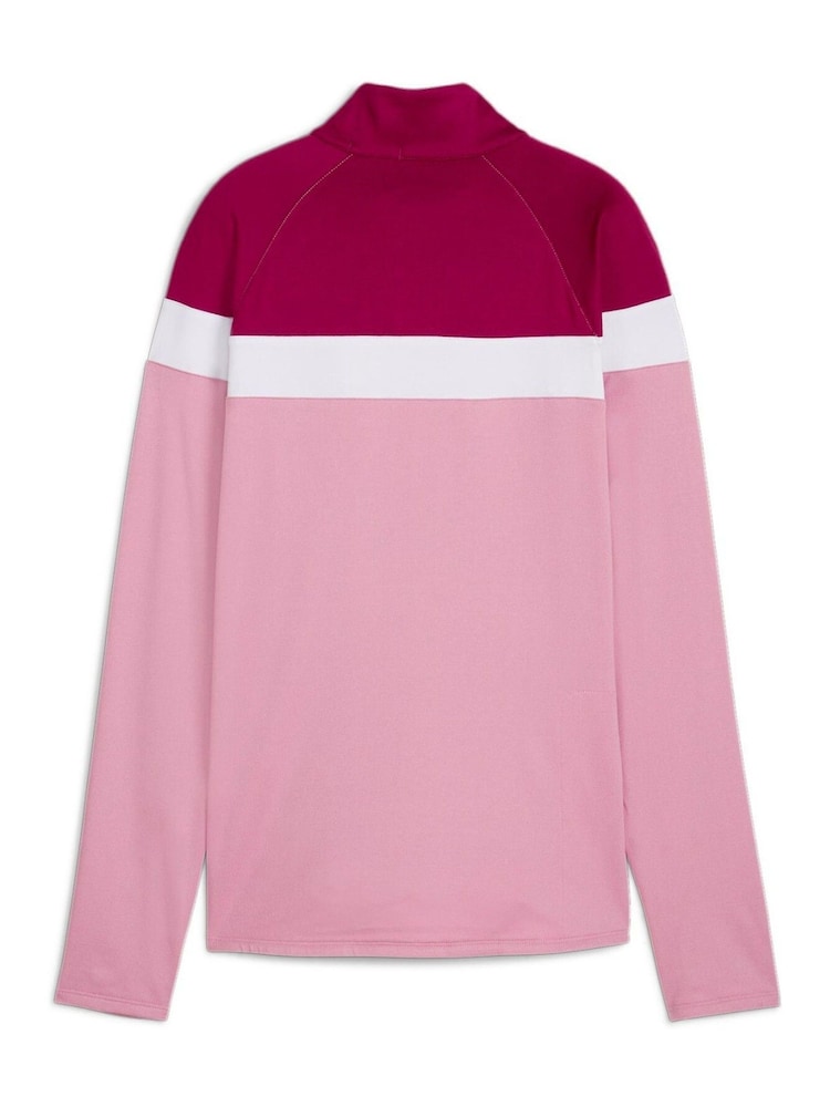 Puma Pink Womens Golf Lightweight Quarter-Zip Top - Image 2 of 2
